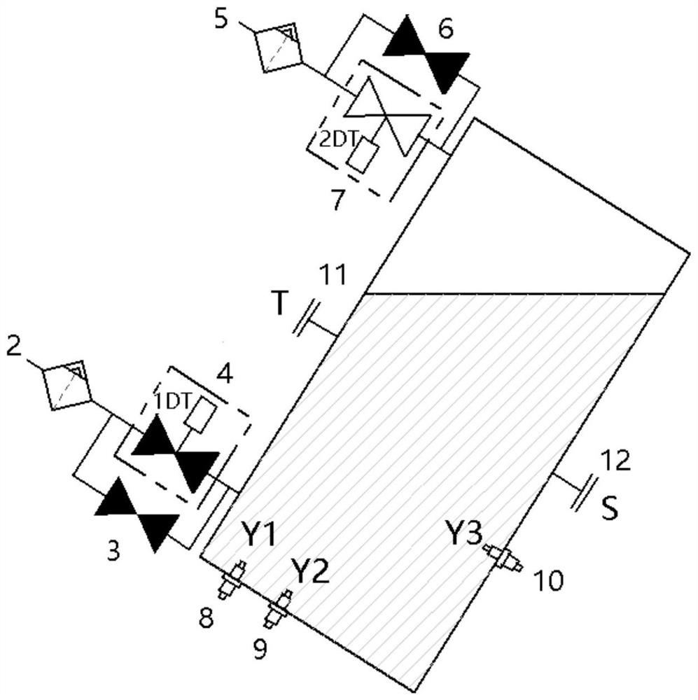 Open type turnover oil tank and working method thereof