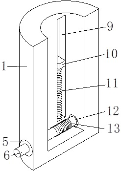 Vibration detector capable of adjusting length of detection head