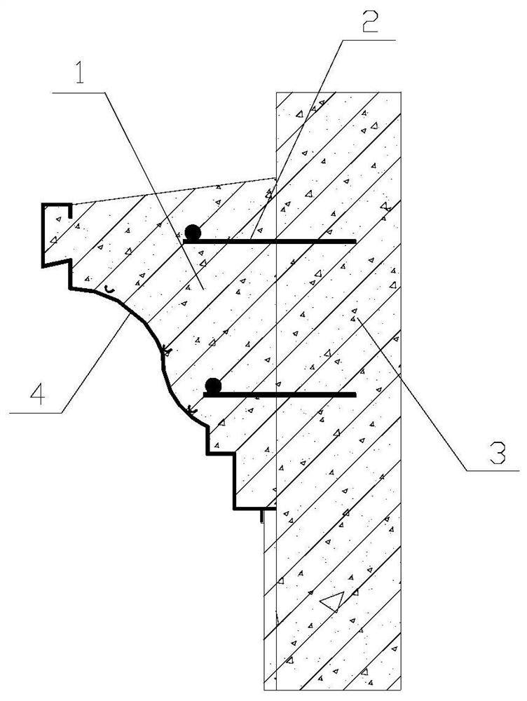 Stone-like concrete and aluminum rust stone decorative structure manufactured from same