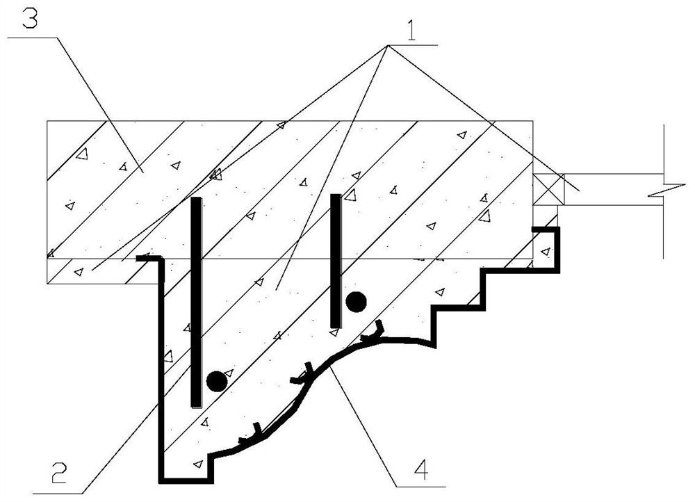 Stone-like concrete and aluminum rust stone decorative structure manufactured from same