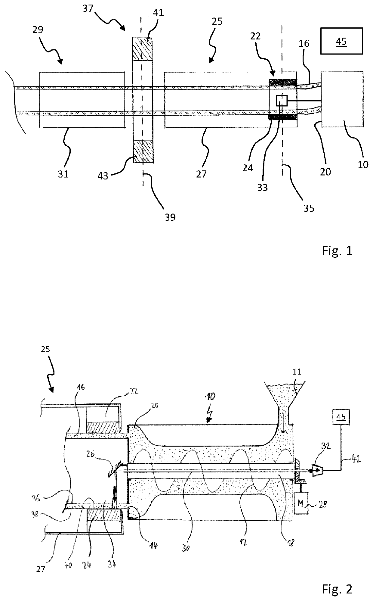 Method and device for measuring a tubular strand