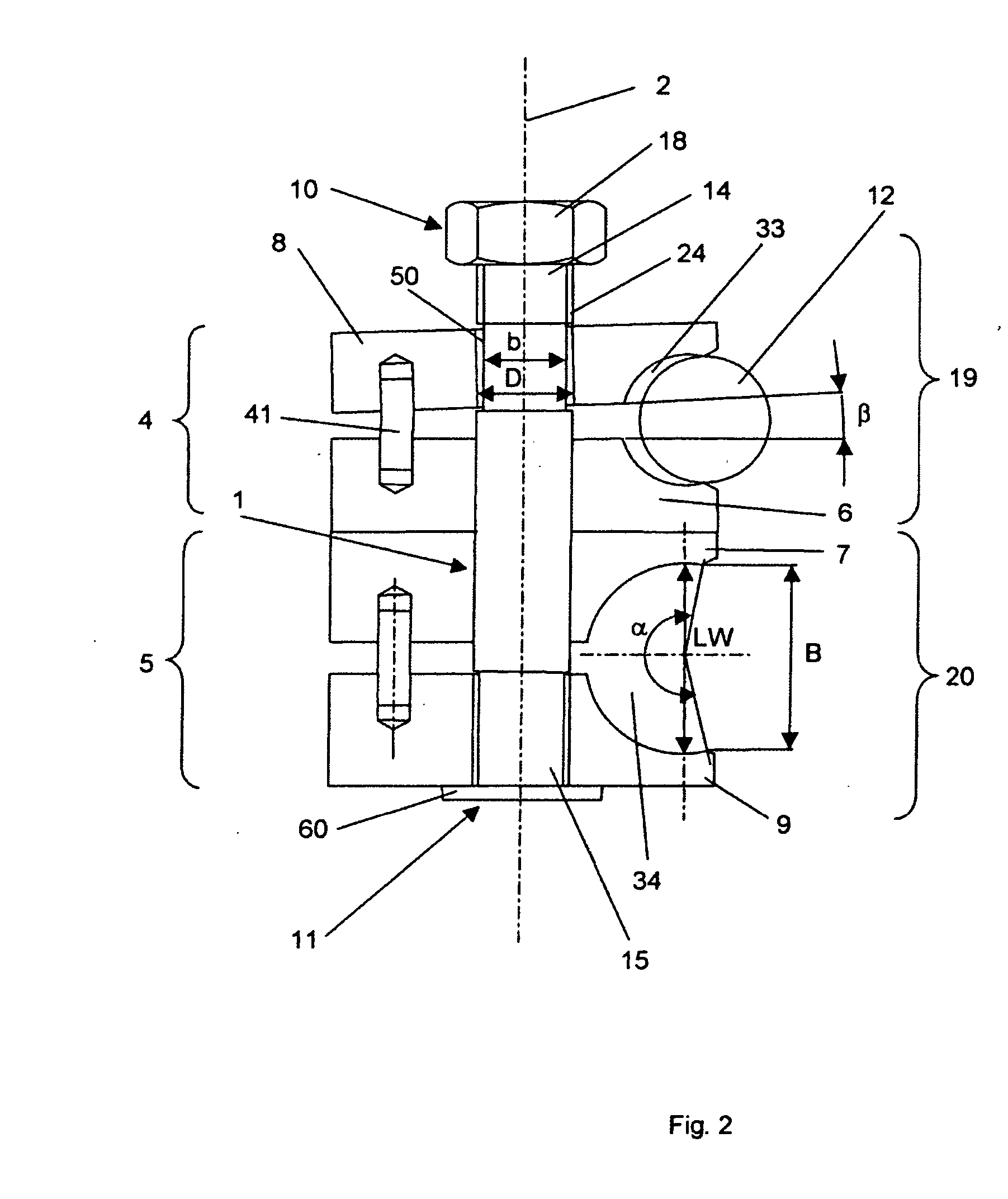 Clamp for external fixation