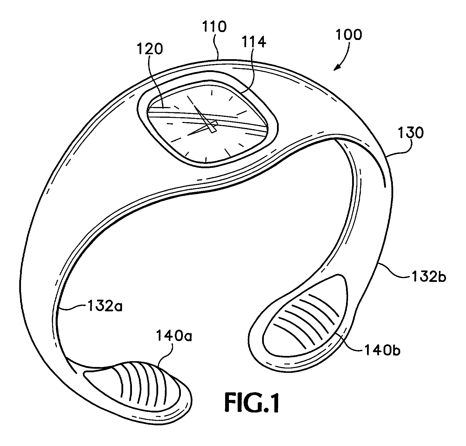 Timepiece with integral molded wristband