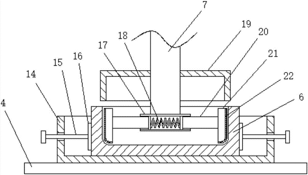 Deburring device for inner side wall of C-shaped guide rail