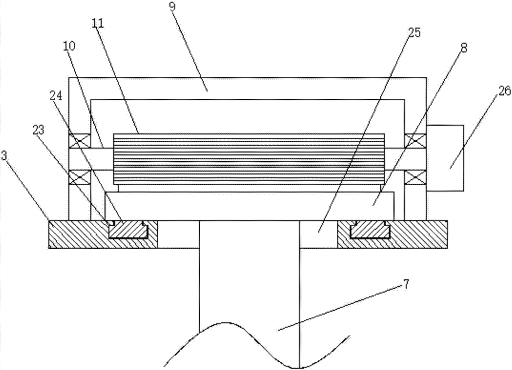 Deburring device for inner side wall of C-shaped guide rail