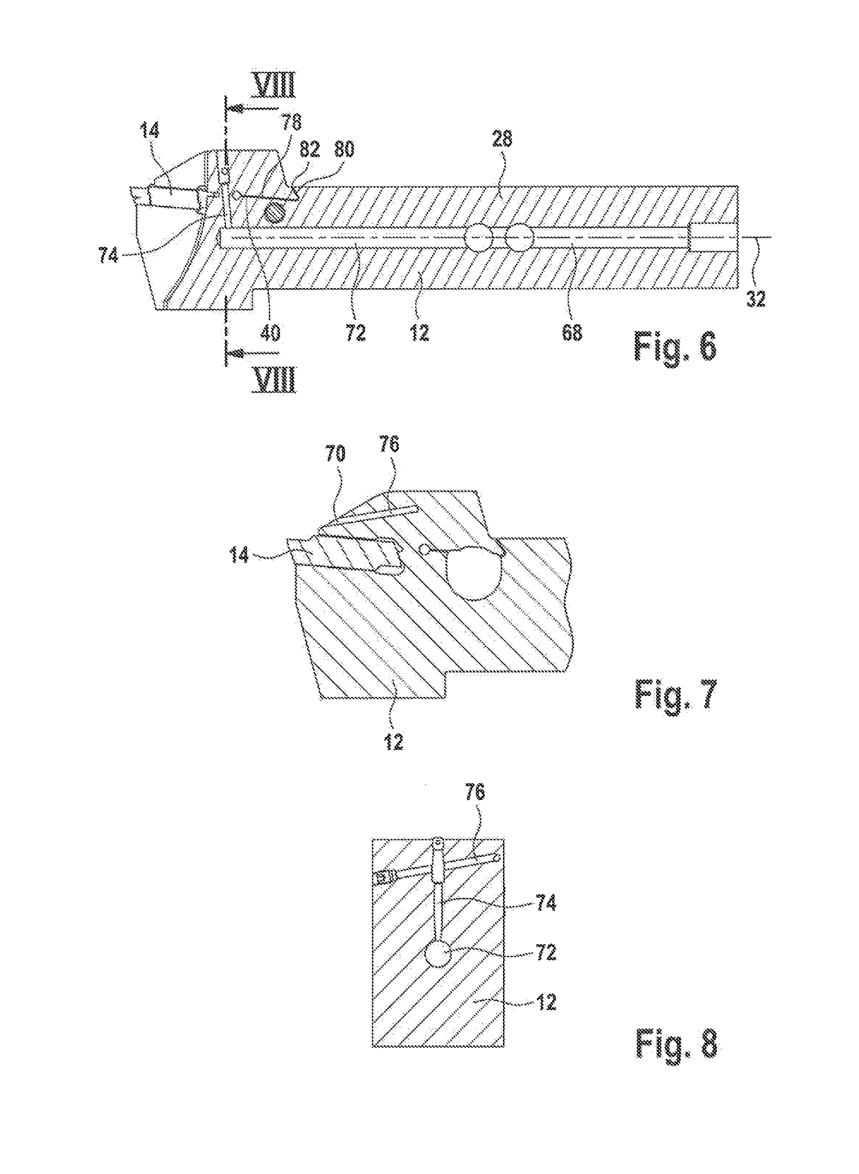 Holder for a tool for material-removing machining, in particular for a longitudinal turning tool