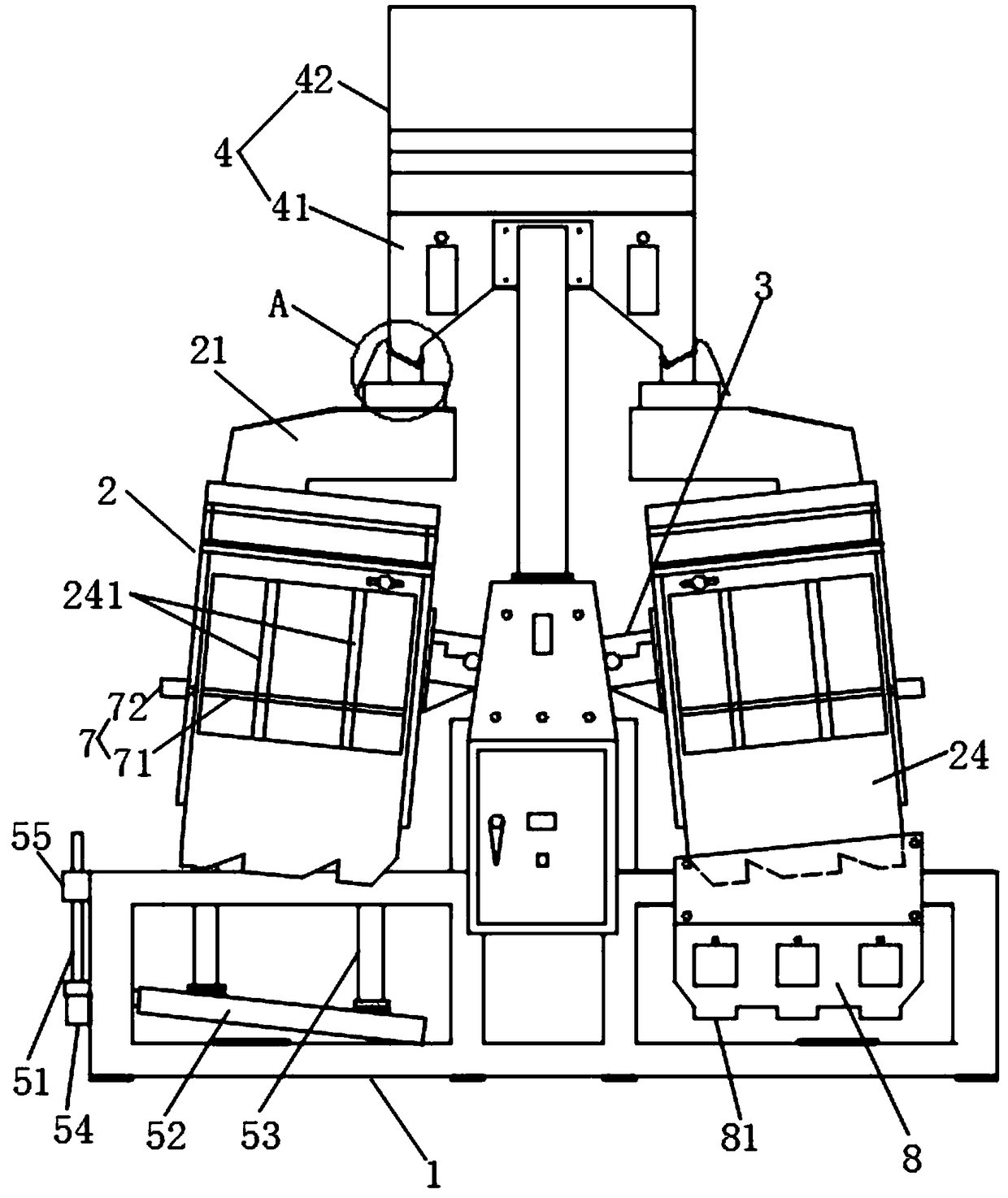 Intelligent husked rice separation machine