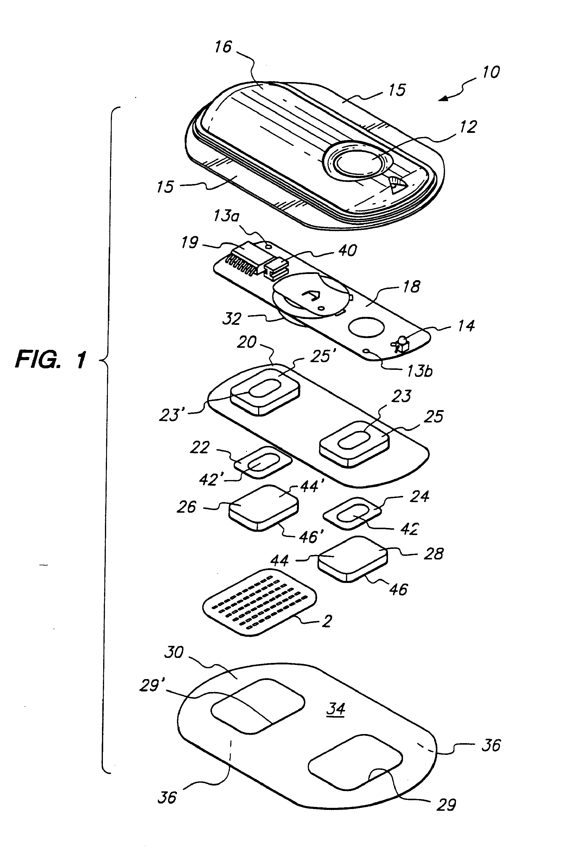 Device with anchoring elements for transdermal delivery or sampling of agents