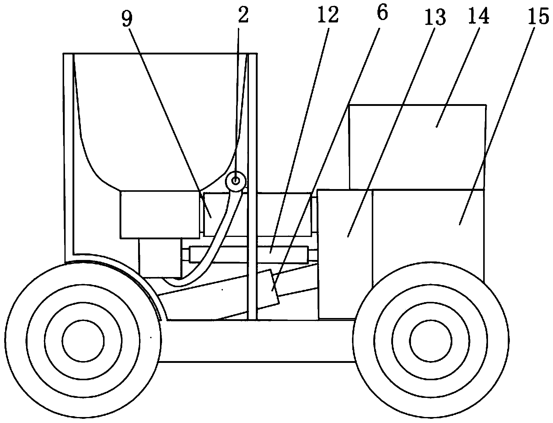 Full-automatic feeding machine for marten breeding and control system thereof