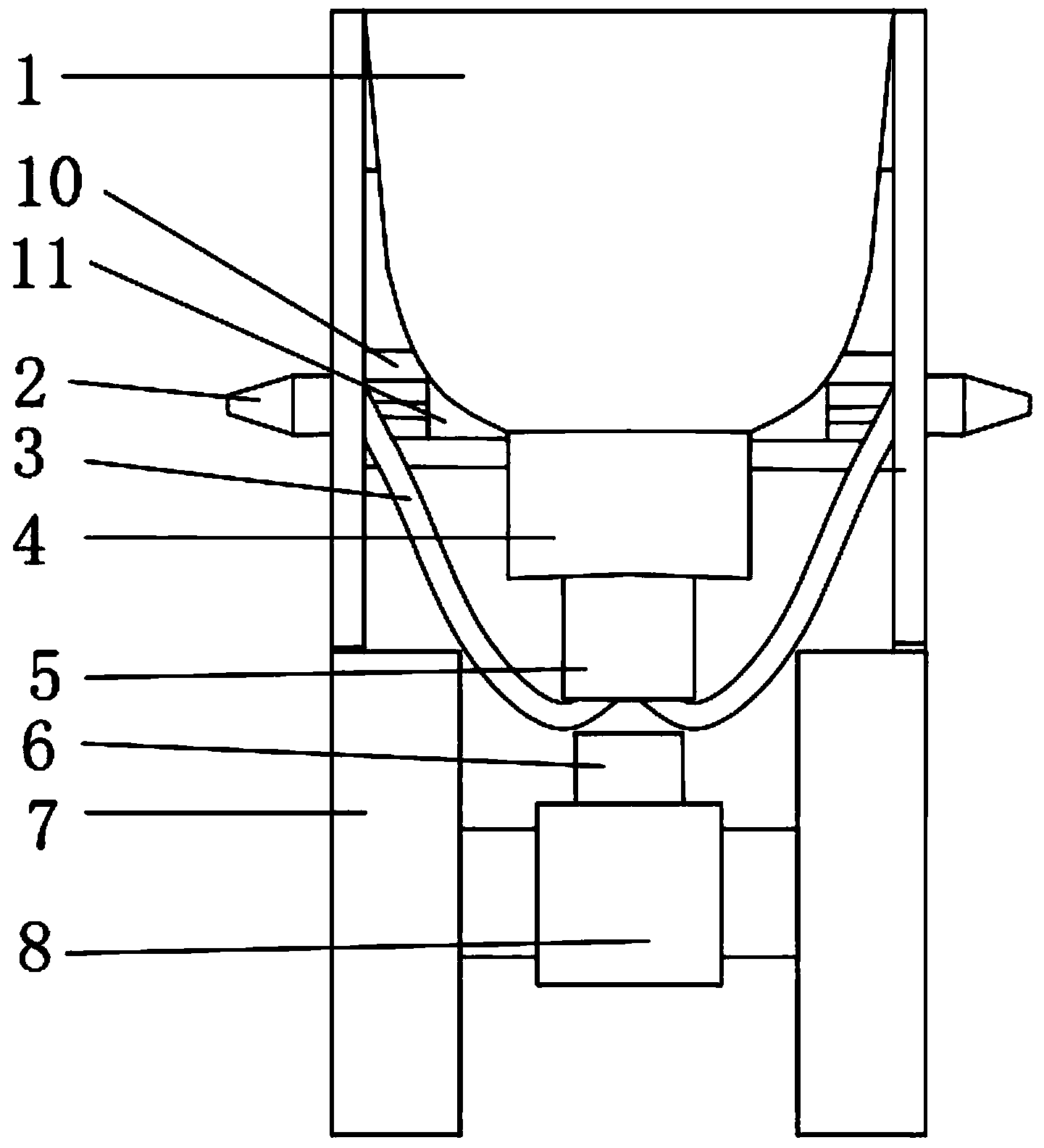 Full-automatic feeding machine for marten breeding and control system thereof