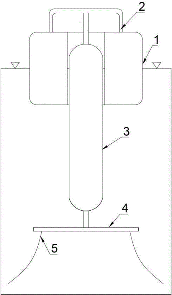 Coupling linear direct-driven floater type wave energy power generation device