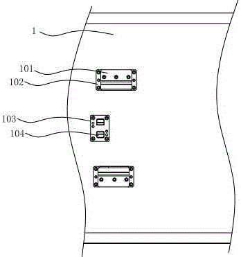 A preformed module structure in a lock bracket mold