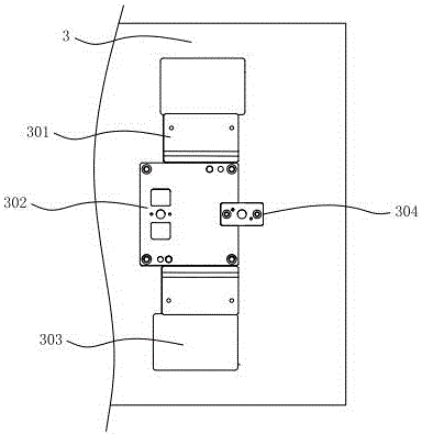 A preformed module structure in a lock bracket mold