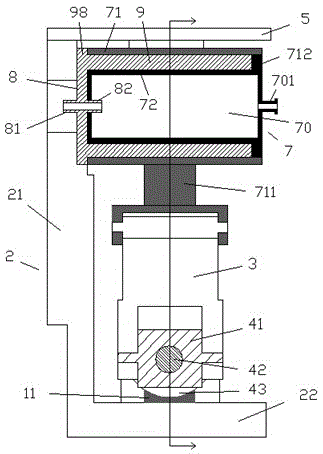 Dust-proof shock-absorbing type air conditioner condensate water drain device