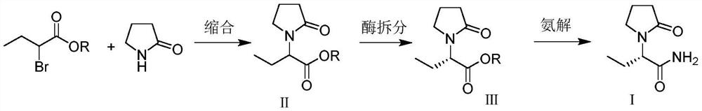 Preparation method of levetiracetam intermediate