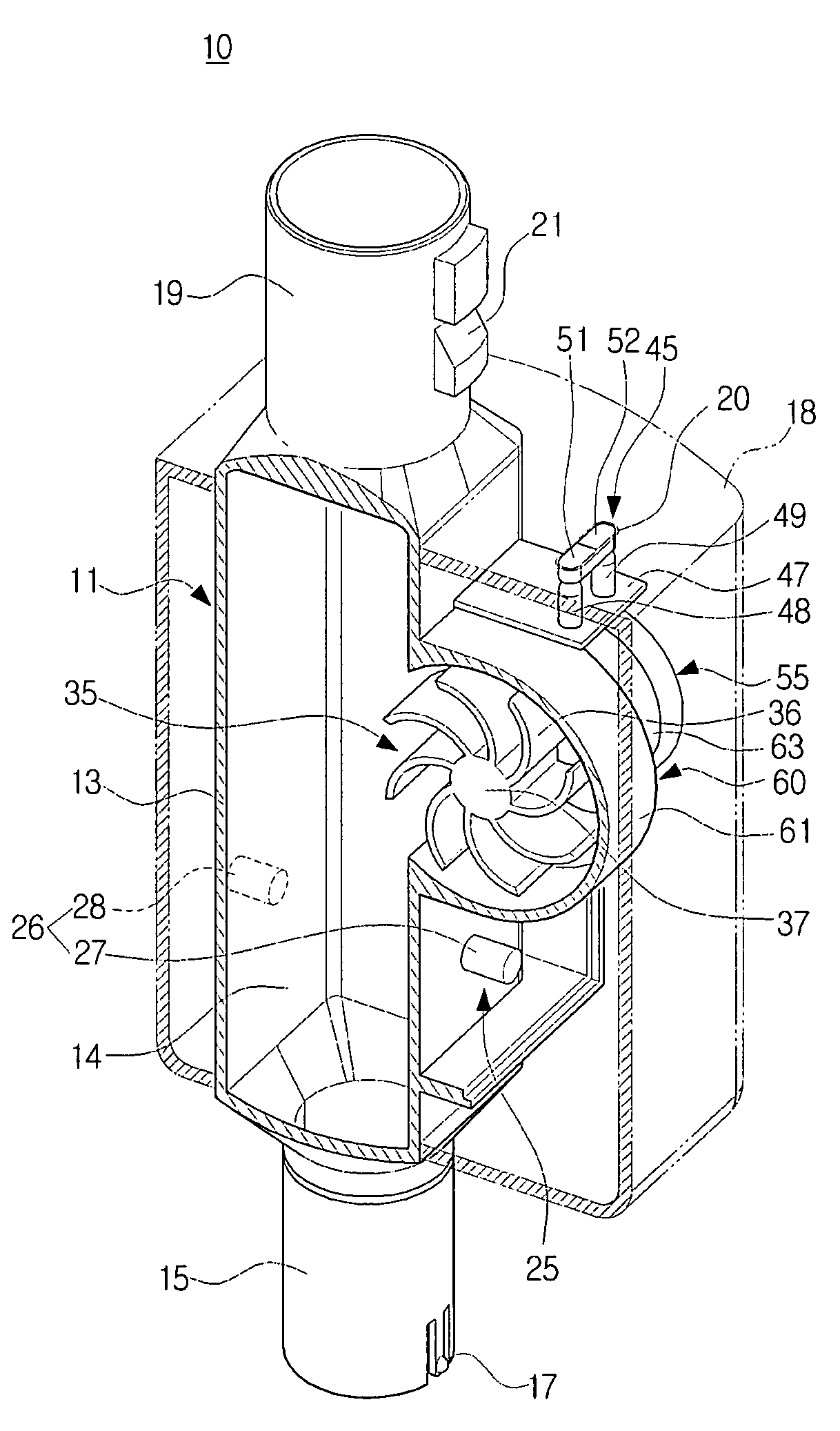 Dust sensing unit for use in vacuum cleaner