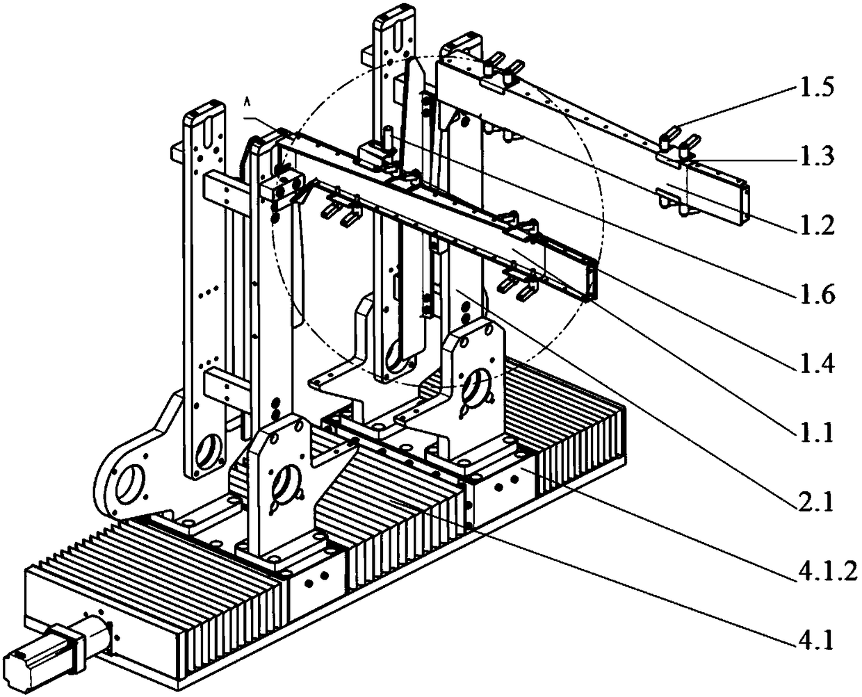 Rapid boxing mechanism of ceramic tile stacking-boxing arrangement machine and working method of rapid boxing mechanism