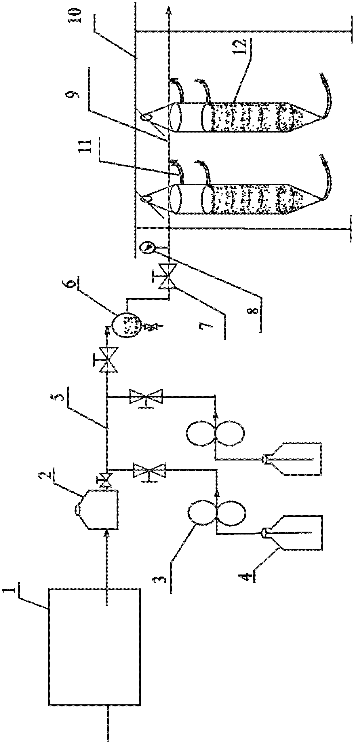 Culture solution continuous filling method and system for chlamydomonas culture