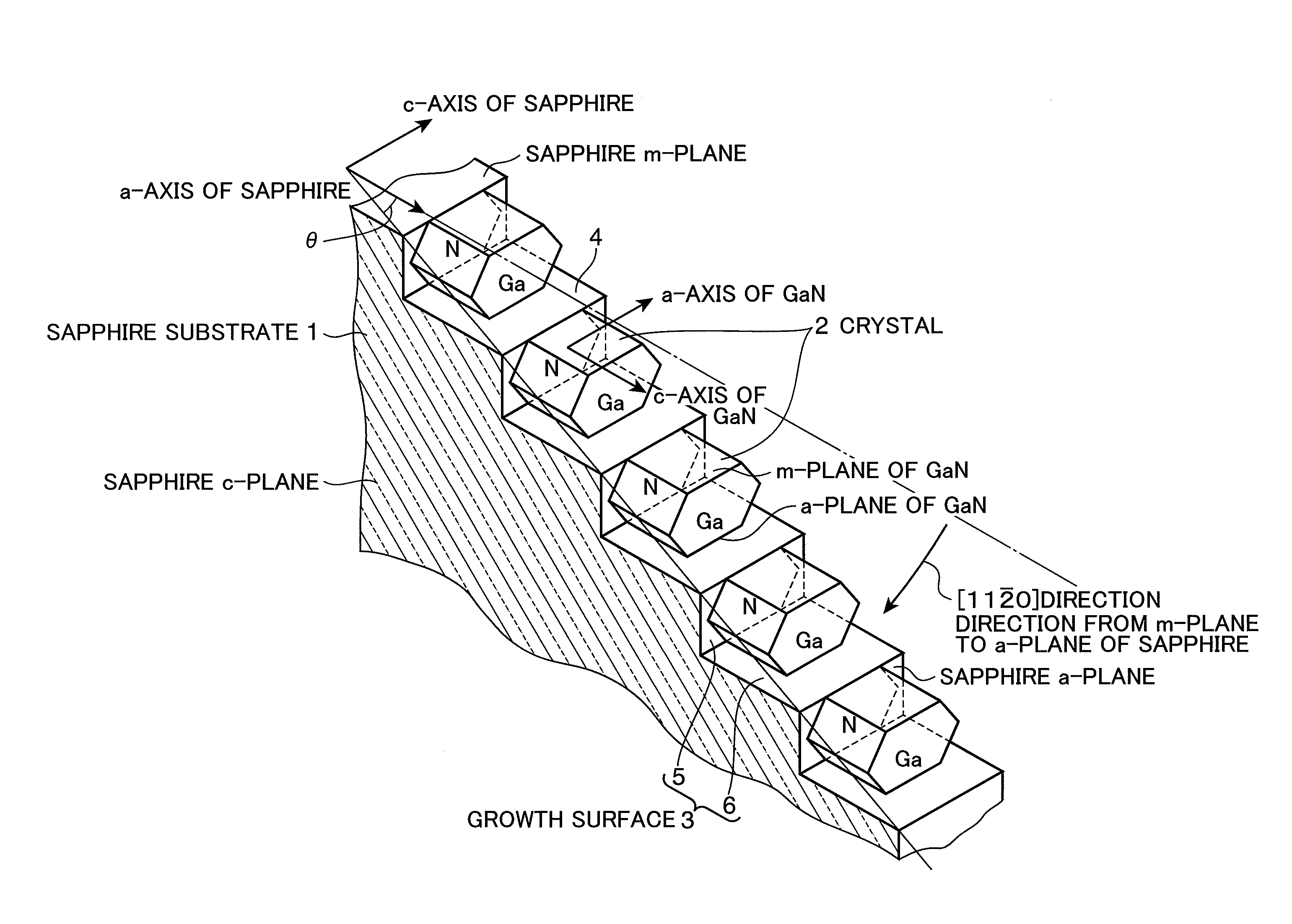 Sapphire substrate, nitride semiconductor luminescent element using the sapphire substrate, and method for manufacturing the nitride semiconductor luminescent element