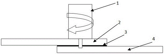 Method for synchronously implementing friction stir spot welding, soldering and diffusion welding of aluminum and magnesium dissimilar materials