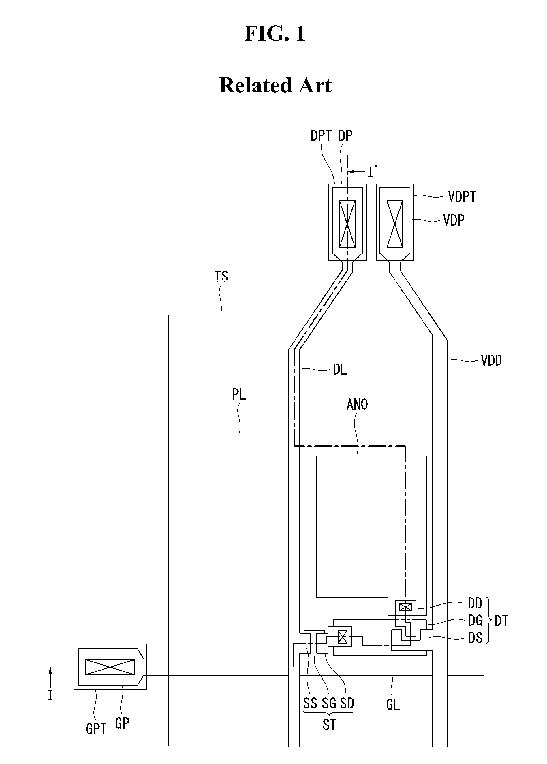 Large area organic light emitting diode display