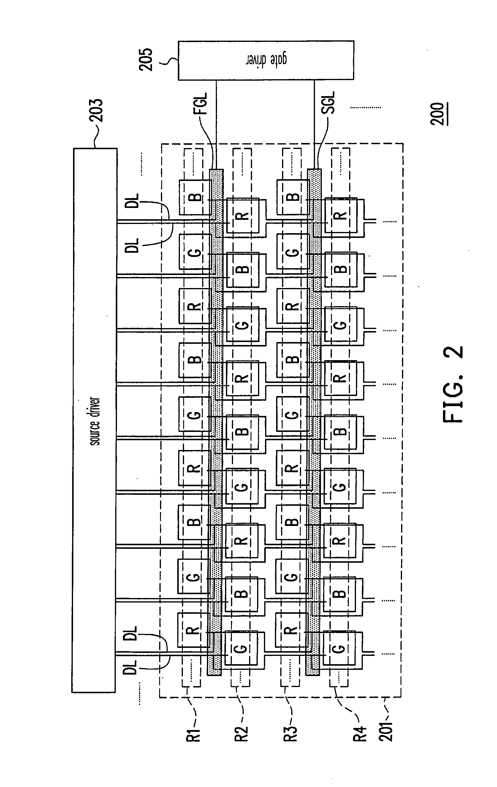 Pixel array and display panel applying the same