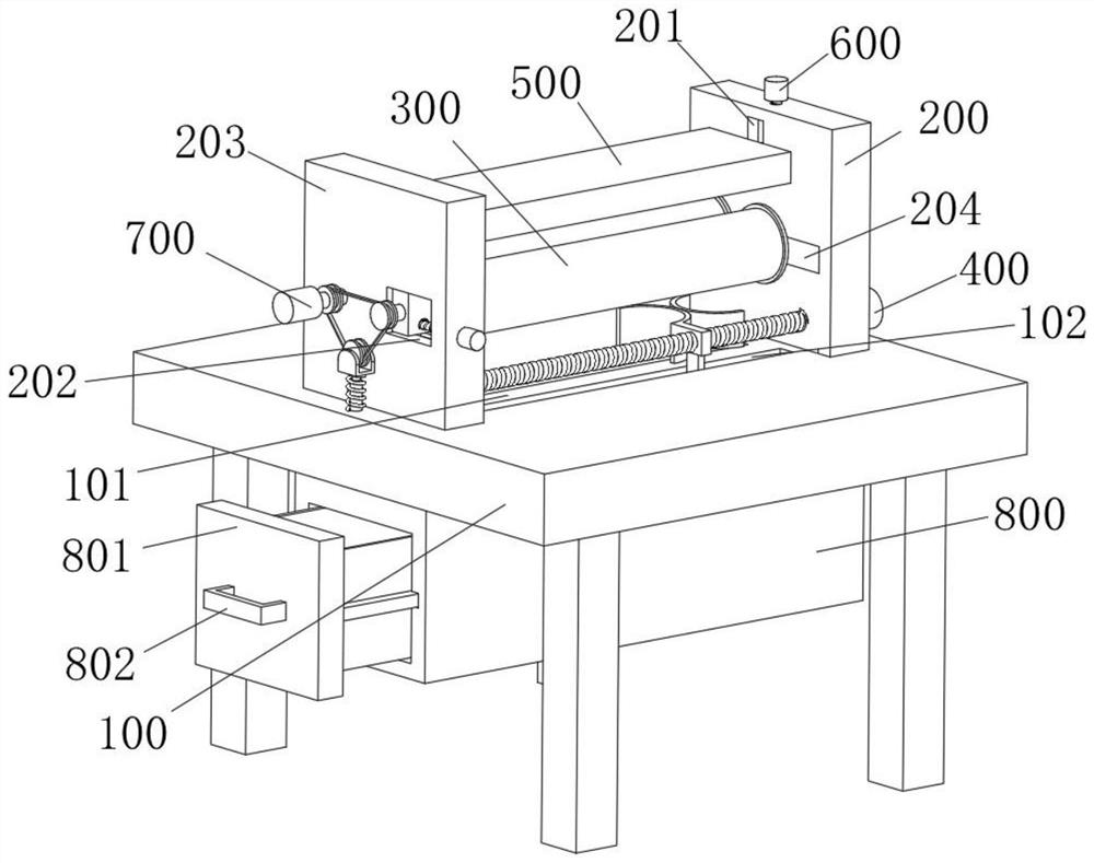 High-stability cutting device for gauze element processing and using method of high-stability cutting device