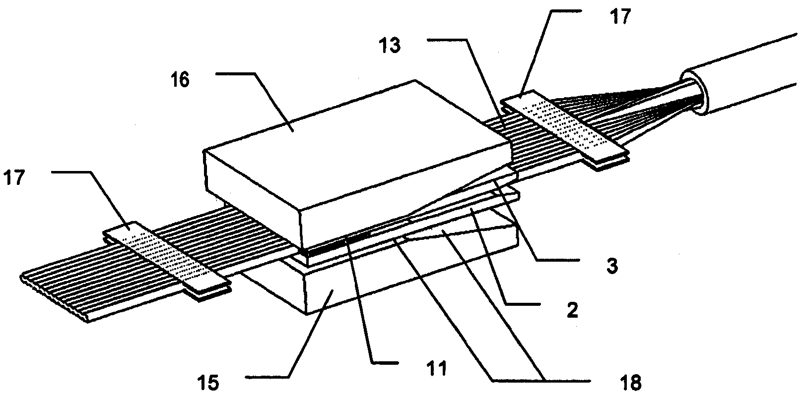 Light guide for transmitting radiation and production method