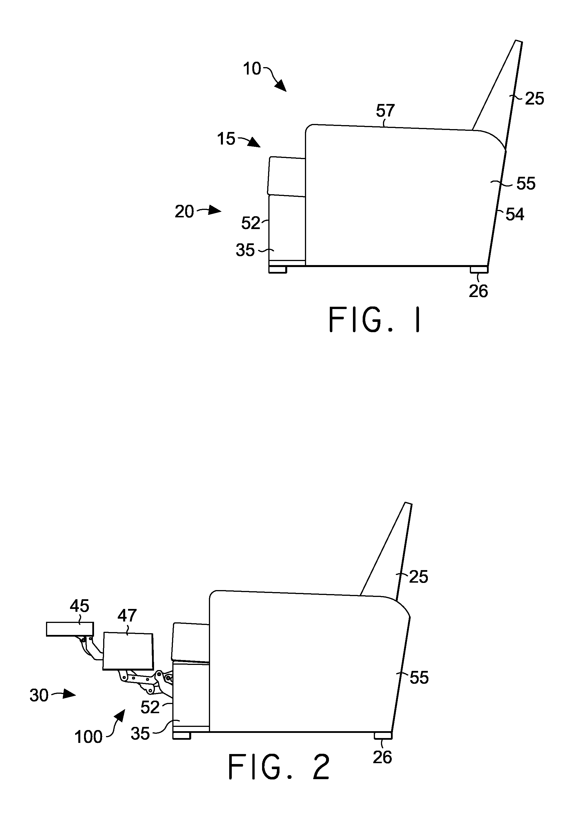 Powered glider recliner linkage mechanism