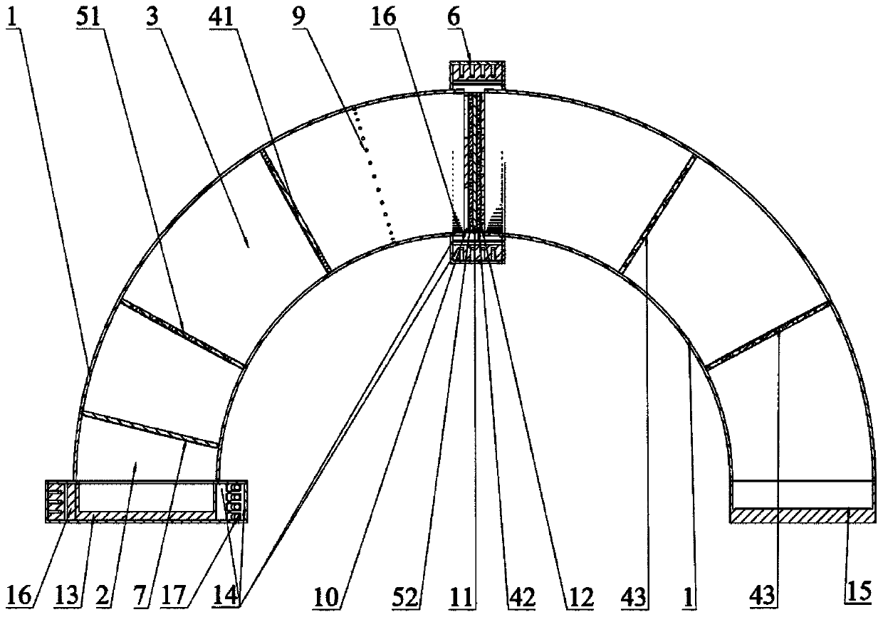 Arch-shaped self-oxygen-supply waste heat utilization type direct methanol fuel cell