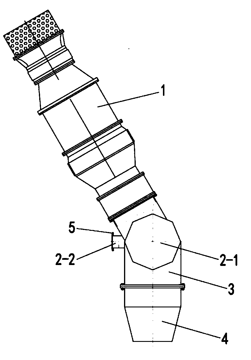 Large-flow partition-plate-type spraying and flushing device of deepwater trencher