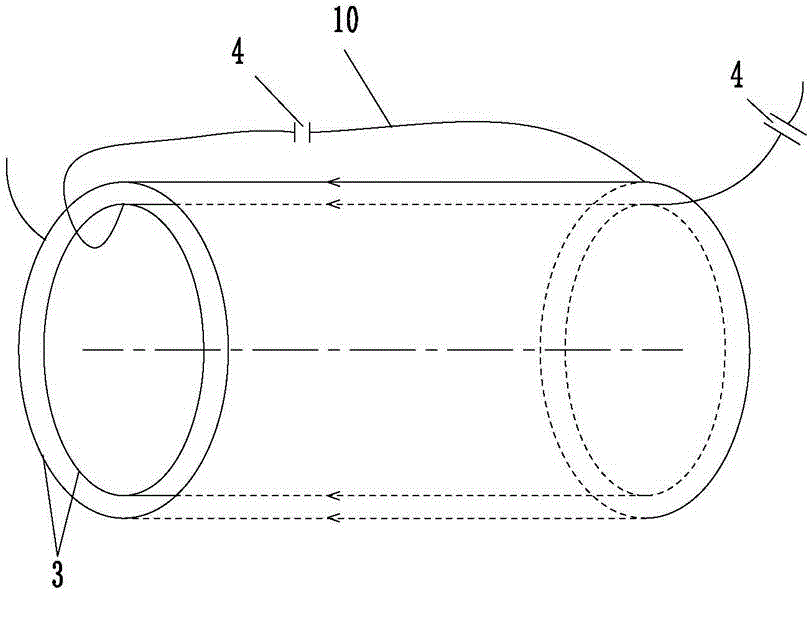 Tubular coil coupler structure