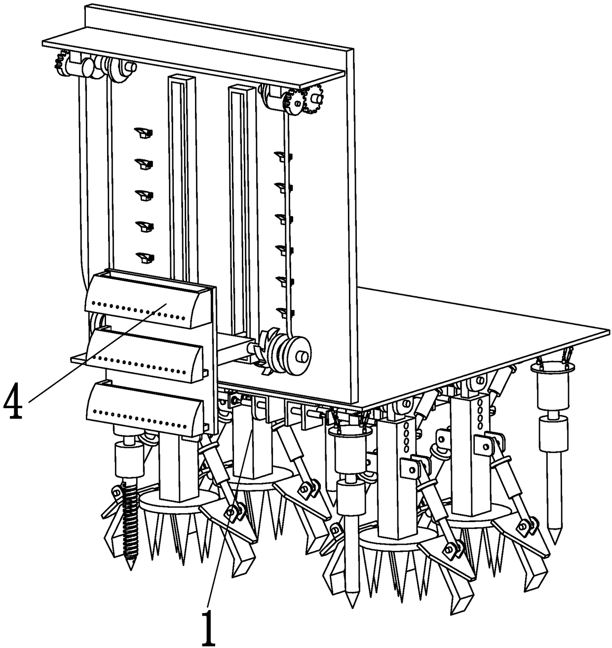 Construction device special for airing show