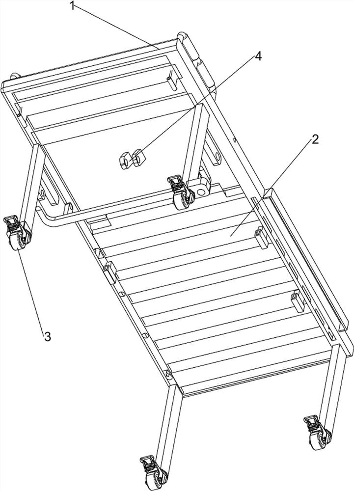 A kind of assisted rising hospital bed for obstetrics and gynecology