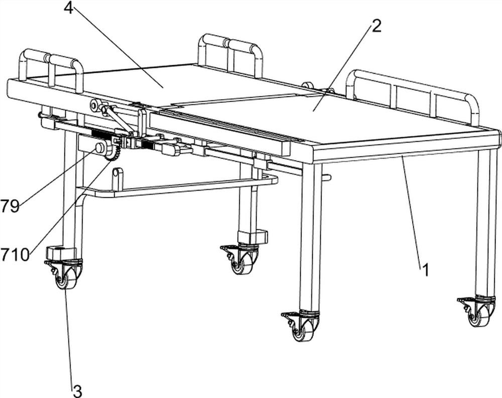 A kind of assisted rising hospital bed for obstetrics and gynecology