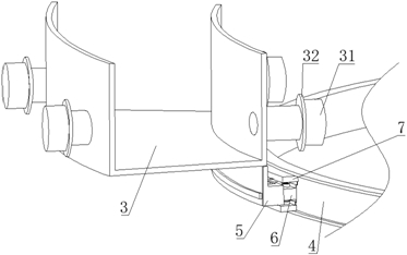 A ring cooling trolley sealing device