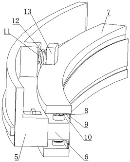 A ring cooling trolley sealing device