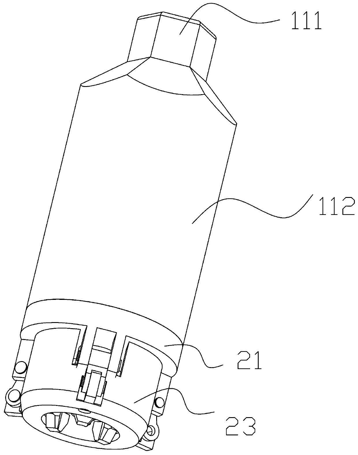 A tightening manipulator for a self-returning c-groove precision screw tightening robot