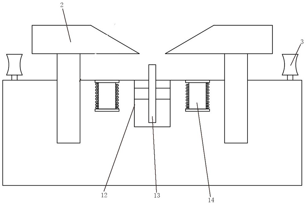 A stamping plate butt welding device