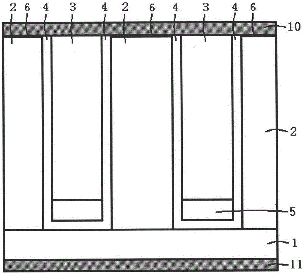 A trench Schottky semiconductor device with multiple insulating layer isolation and its preparation method