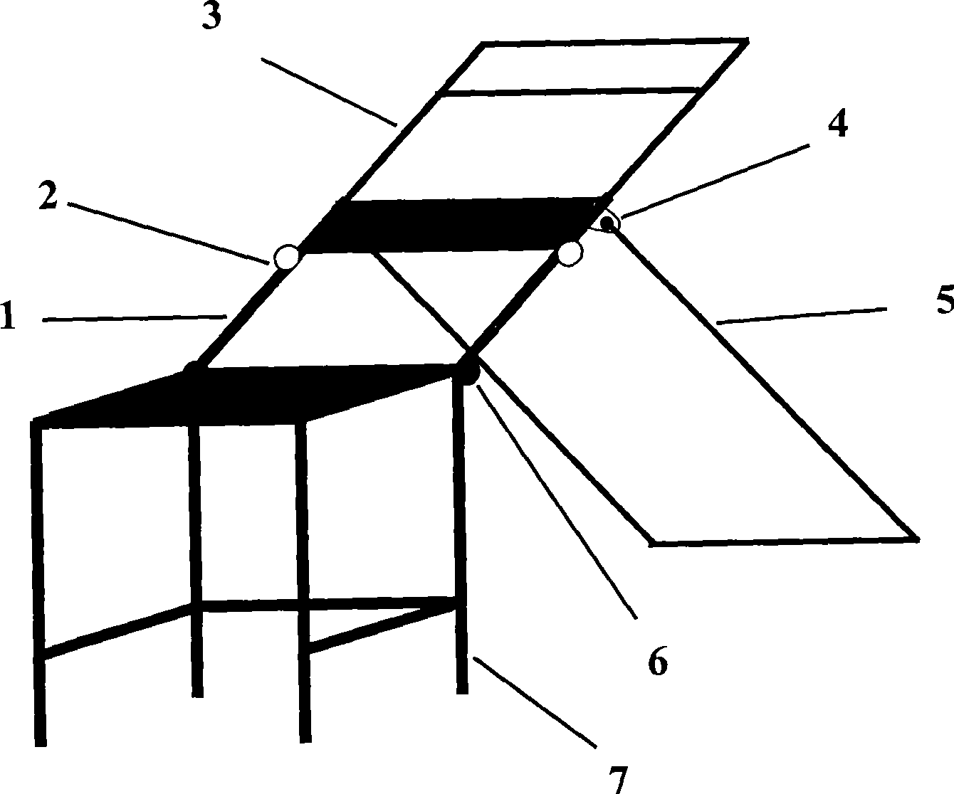 Multiuse bench for students