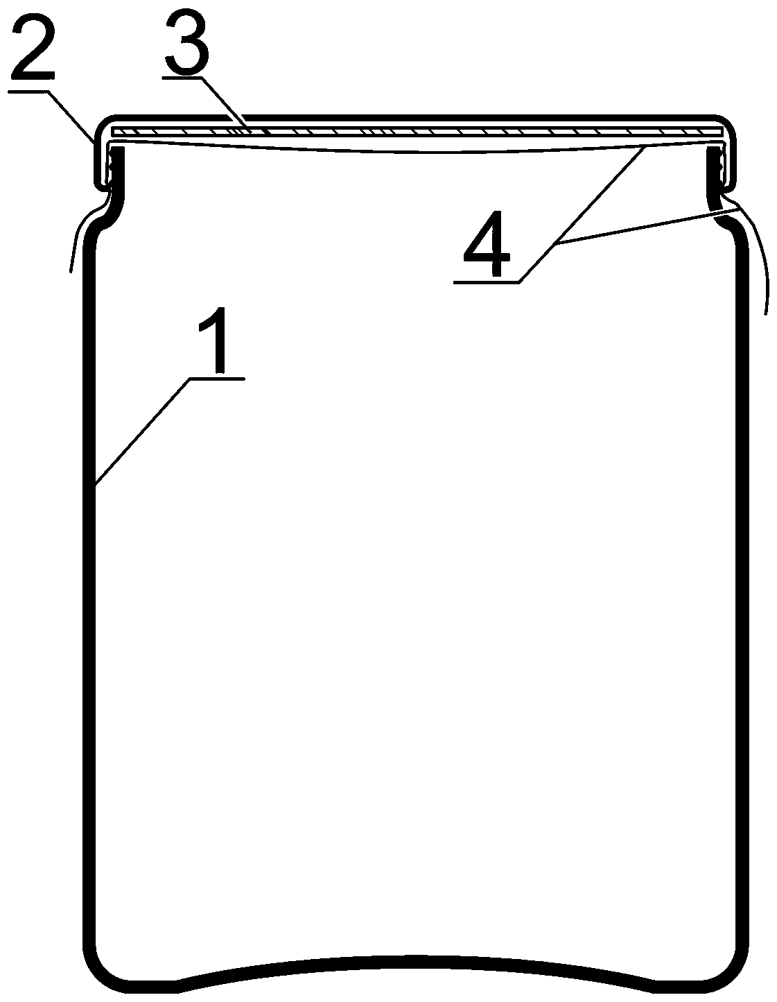 Pre-packaging container structure of stewed soup