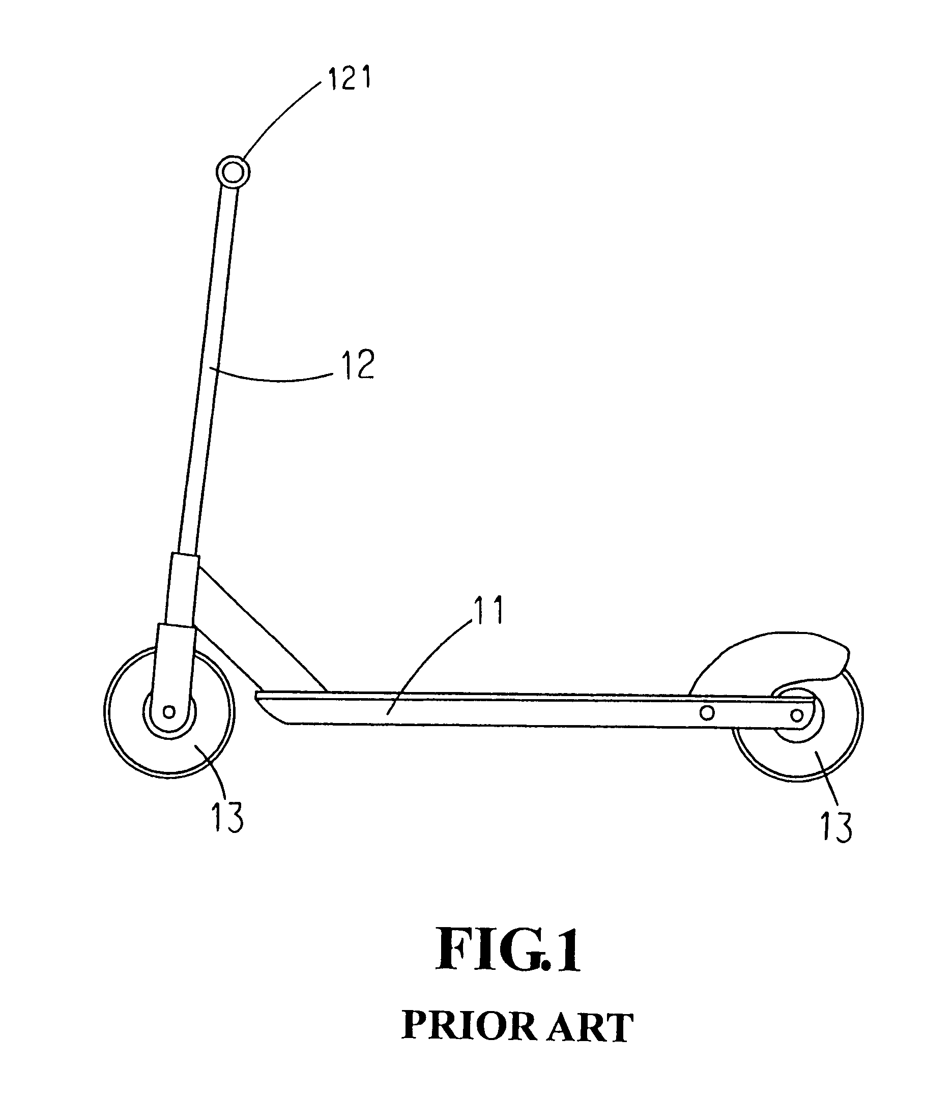 Scooter driving structure