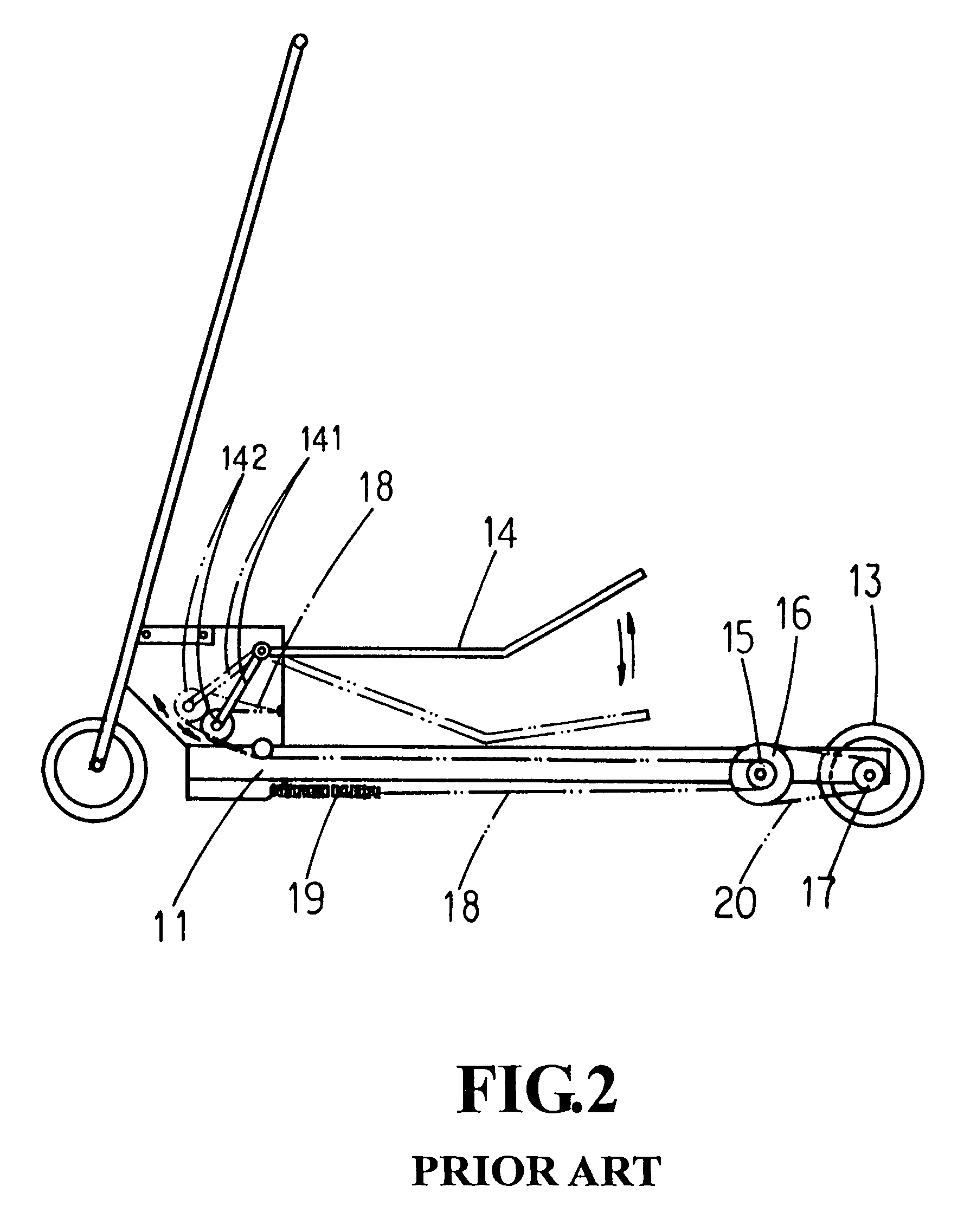 Scooter driving structure