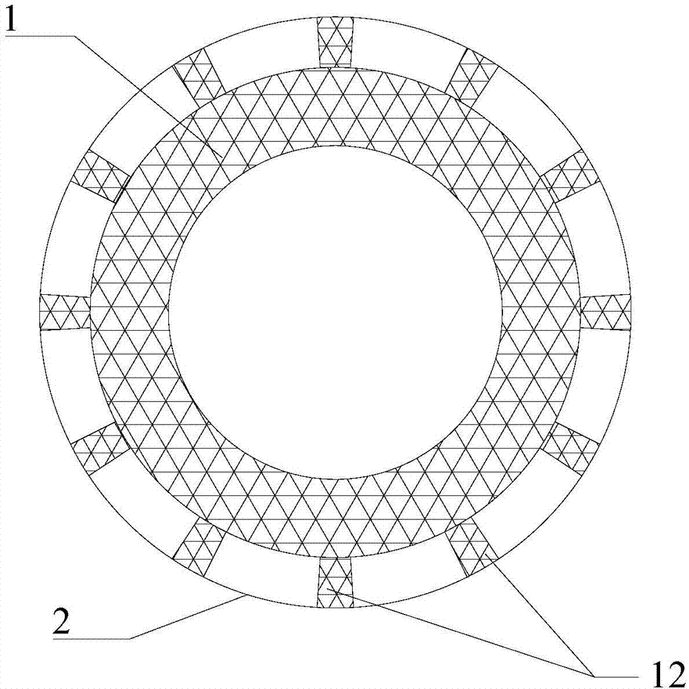 Anti-skid injection molding nut