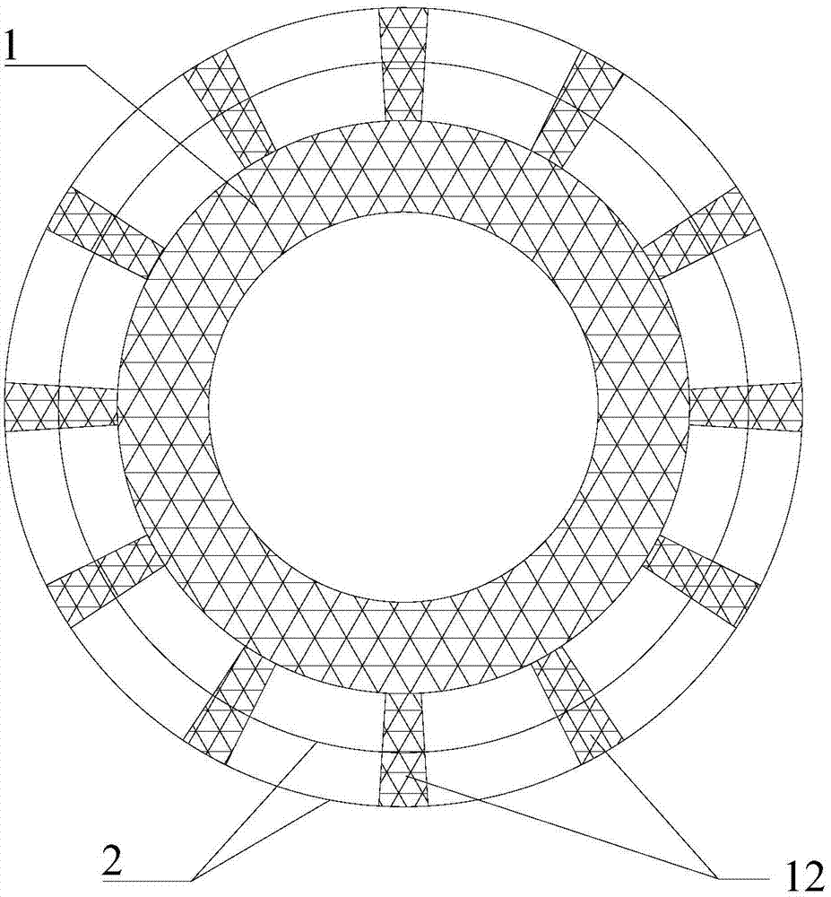 Anti-skid injection molding nut