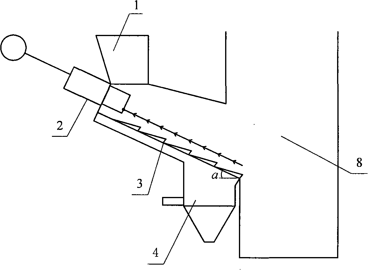 Garbage feeding, prewarming and drying arrangement