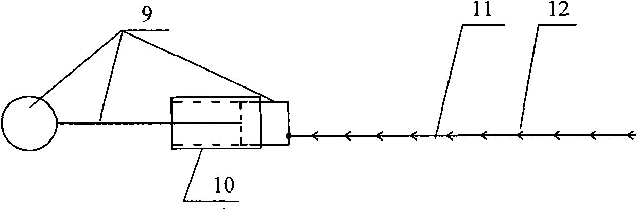 Garbage feeding, prewarming and drying arrangement