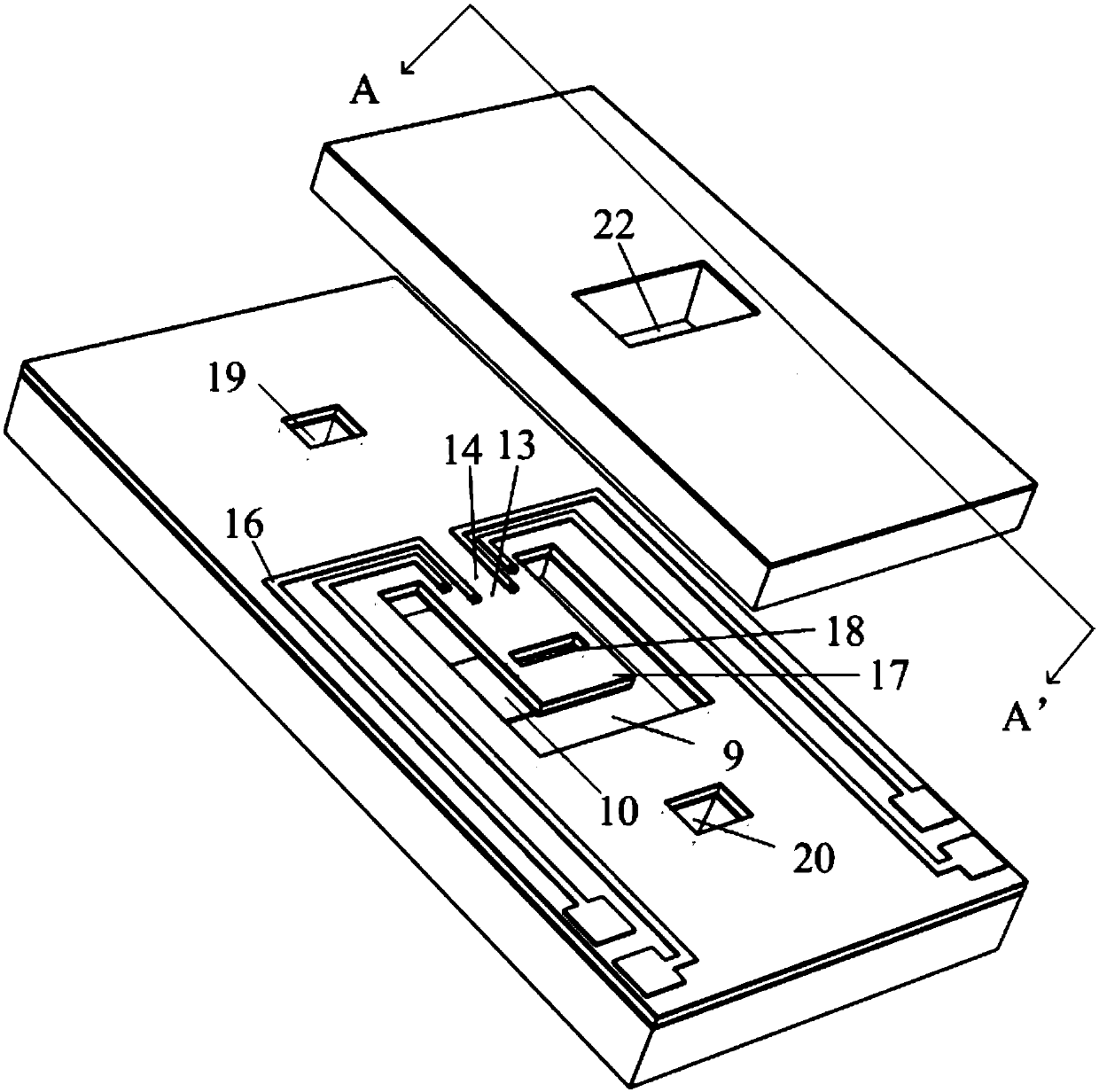 Chip for realizing structure activity relationship direct in-situ characterization through TEM and manufacturing method thereof