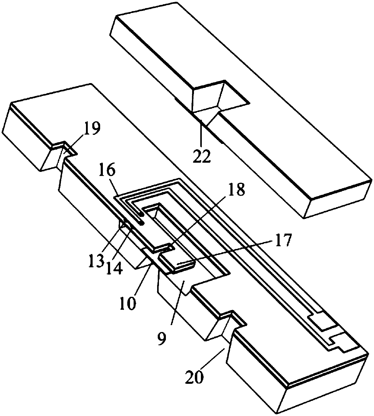 Chip for realizing structure activity relationship direct in-situ characterization through TEM and manufacturing method thereof